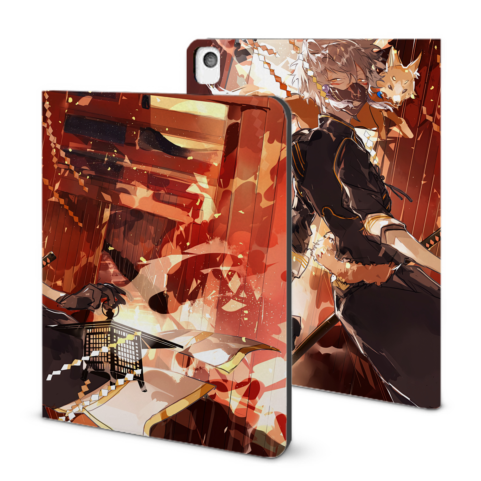 （画像用） 刀剣乱舞 Touken Ranbu IPadケース ペンホルダー付き ブックスタイルデザイン